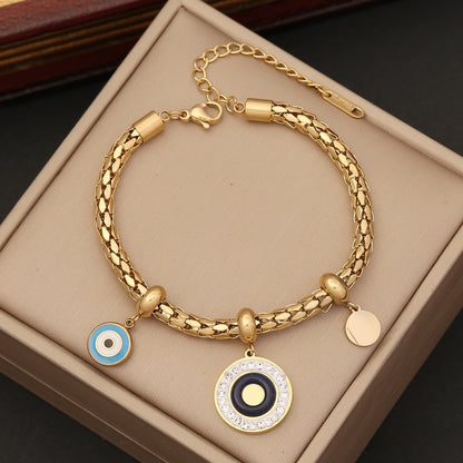 Eye Flower Elegant Bracelets Stainless Steel
