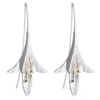 Sterling Silver Earrings Female Personality Fashion Ethnic Style