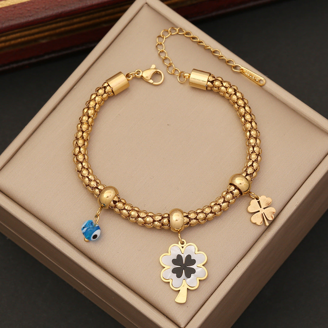 Eye Flower Elegant Bracelets Stainless Steel